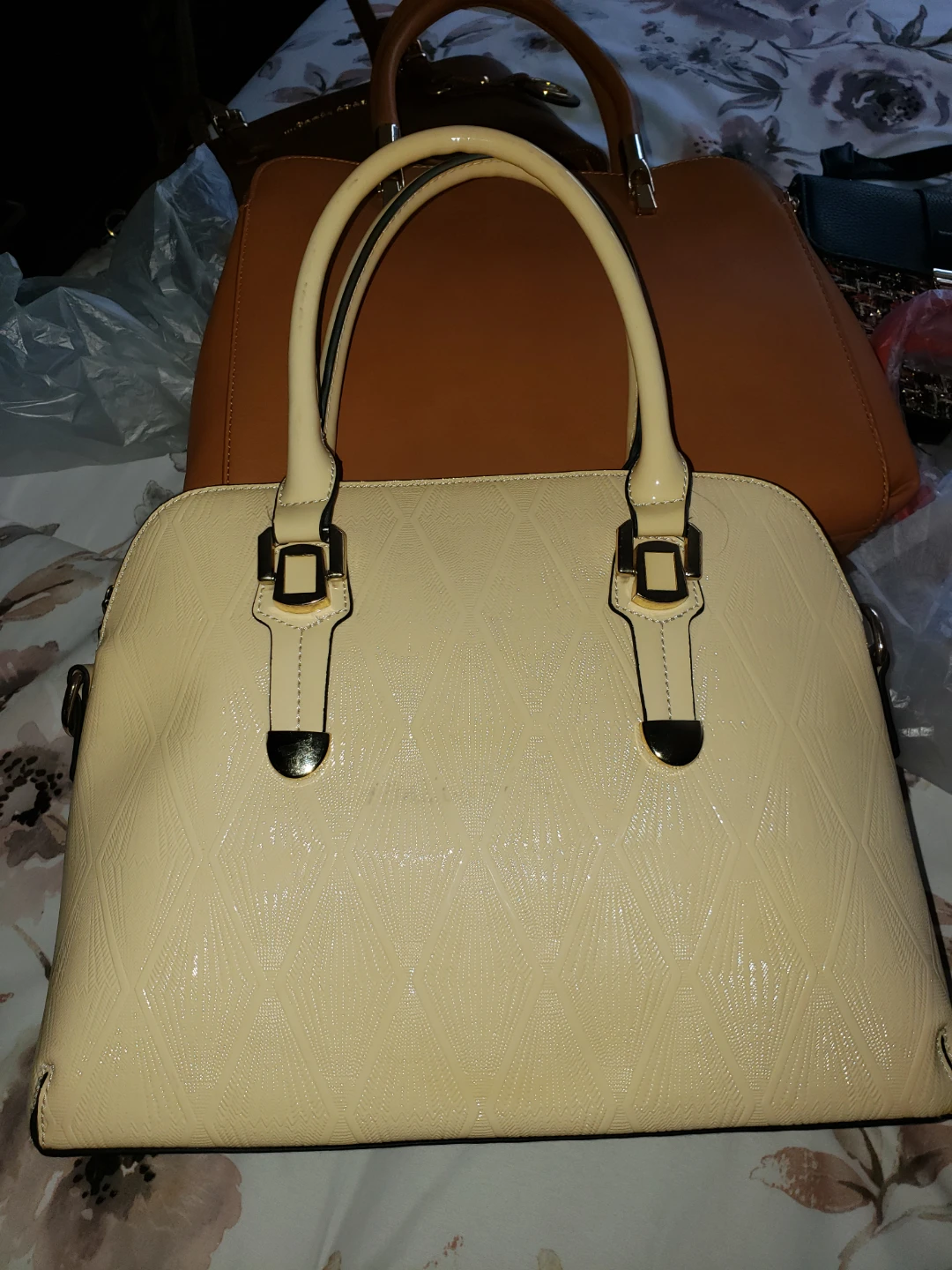 Cream Handbag