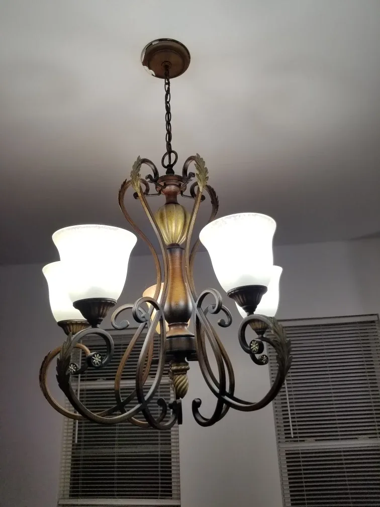 Chandelier - 5 Light Bronze Finish image indicator(2)