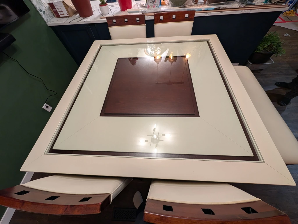 Dining Table with 4 Chairs and Bench - photo 4