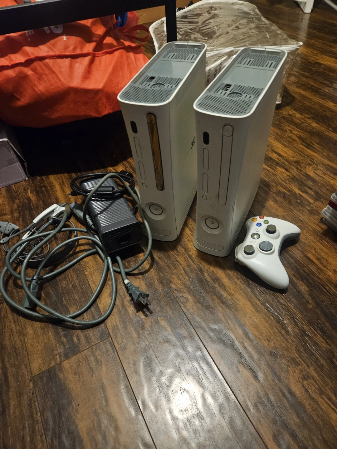 2 XBox 360s with controller and more(Haven't tested them)