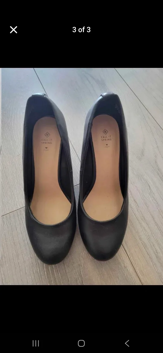 Call It Spring Black Heels - Size 6 image indicator(3)