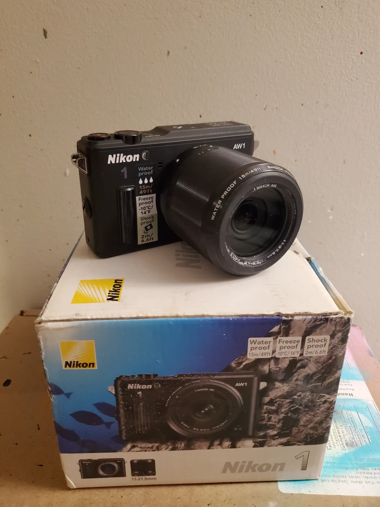 Nikon 1 AW1 Waterproof Digital Camera and lens