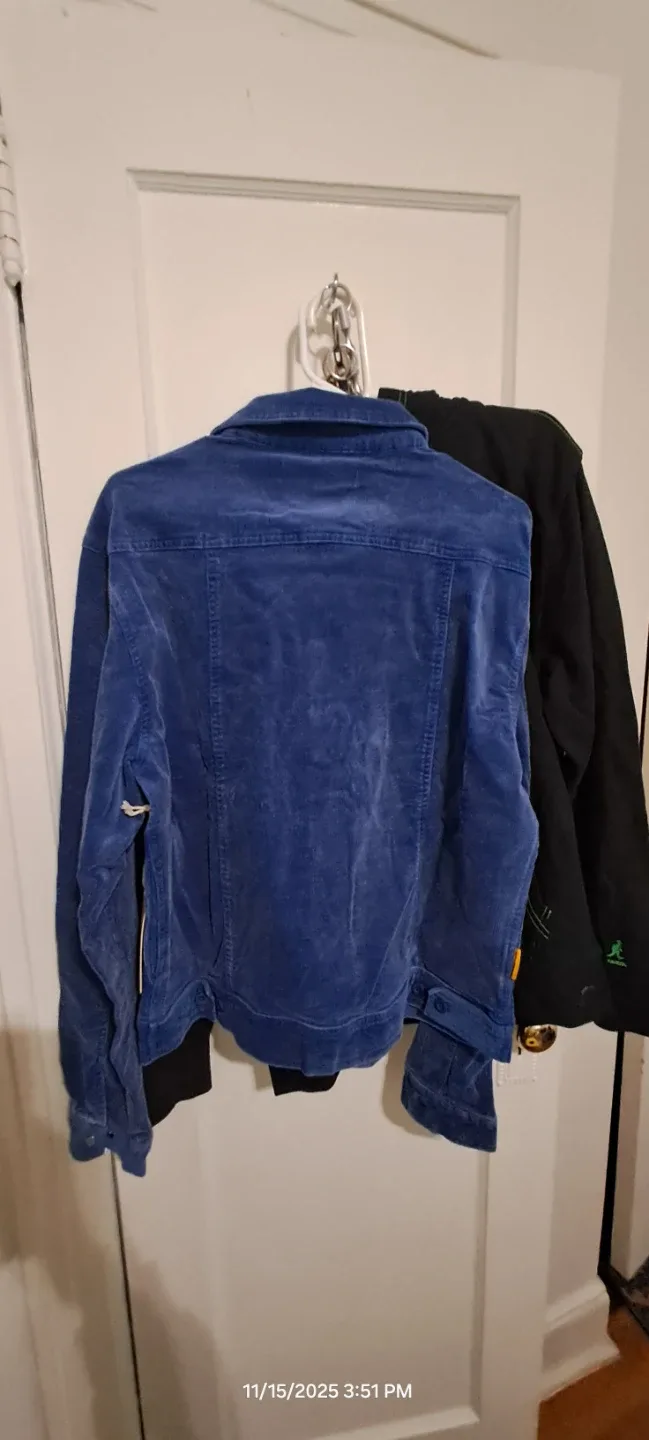 Round Two Blue Corduroy Jacket Size M image indicator(3)