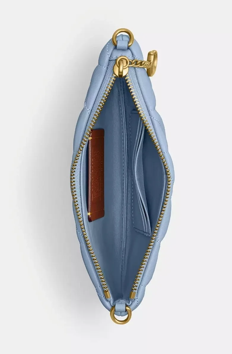 NWT Coach Pouch Bag With Pillow Quilted in Bluebell Colour image indicator(7)
