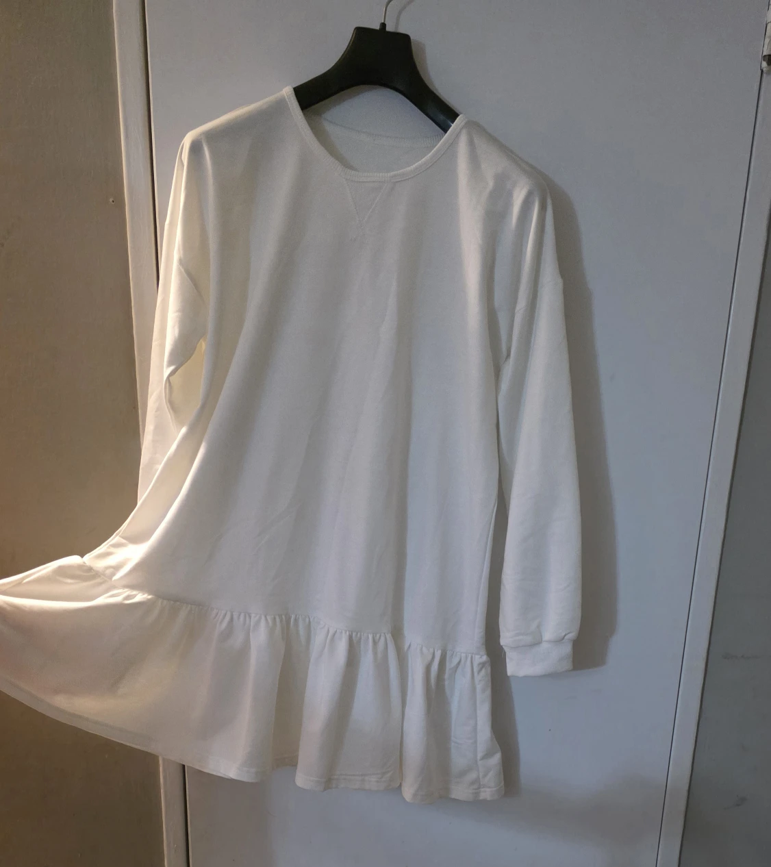 White Long Sleeve Mini Dress - photo 2