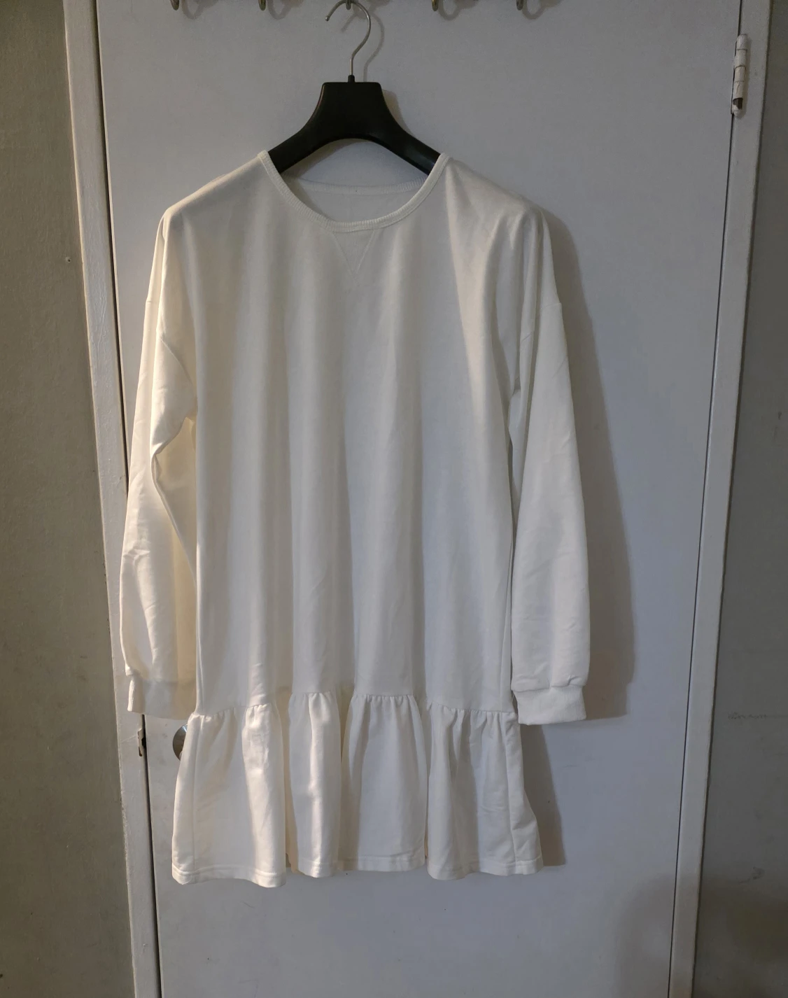 White Long Sleeve Mini Dress - photo 3