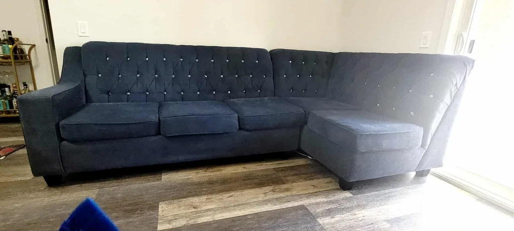 Navy Blue Sectional Sofa image indicator(3)