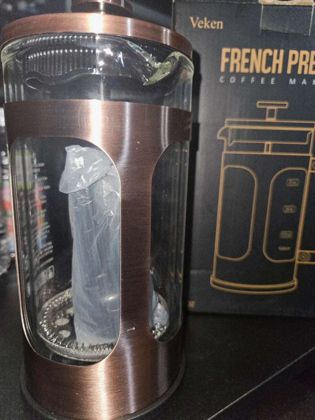 Veken French Press Coffee Maker - 27 oz image indicator(3)