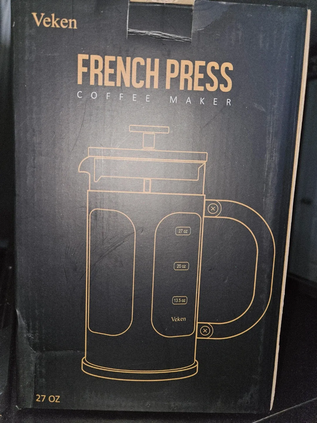 Veken French Press Coffee Maker - 27 oz image indicator(4)