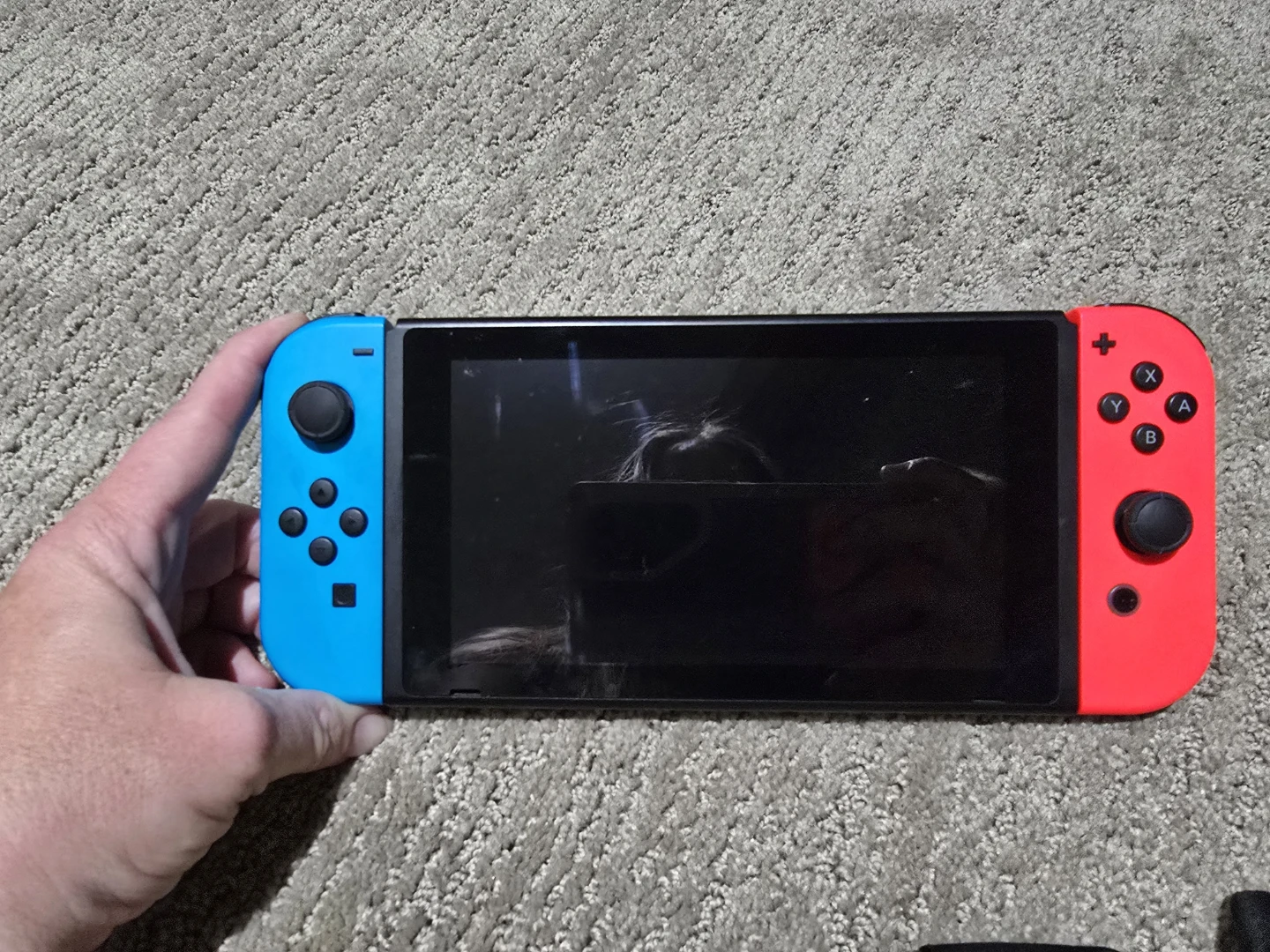 Nintendo Switch Console with Neon Joy-Cons - photo 3