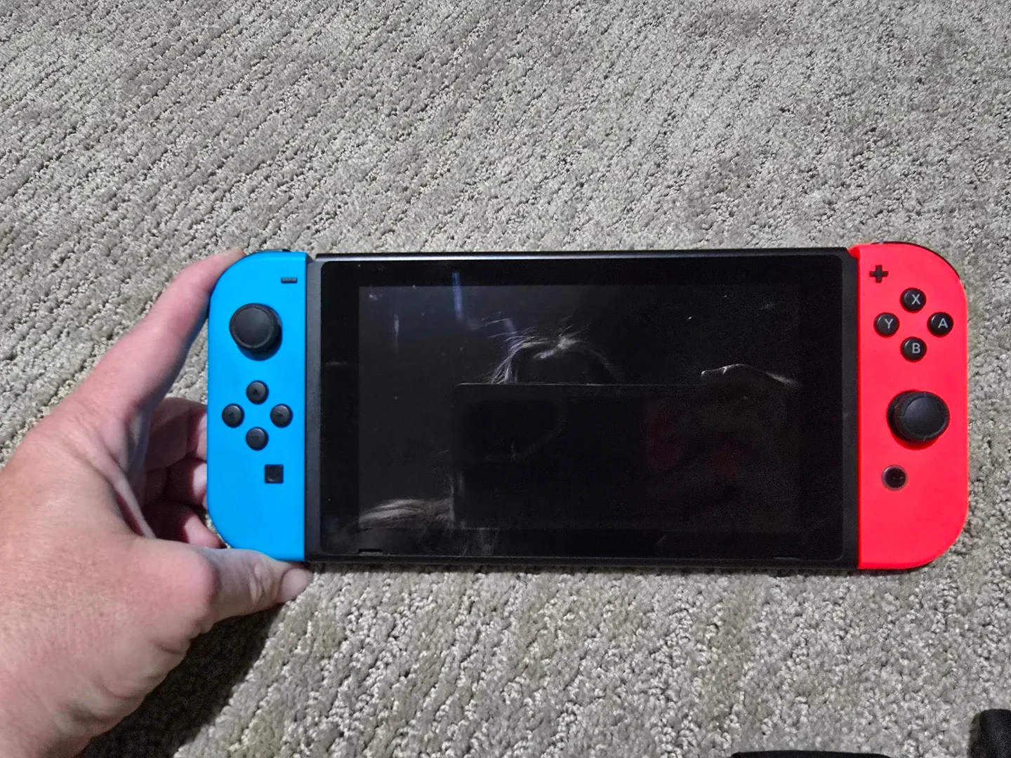 Nintendo Switch Console with Neon Joy-Cons image indicator(3)