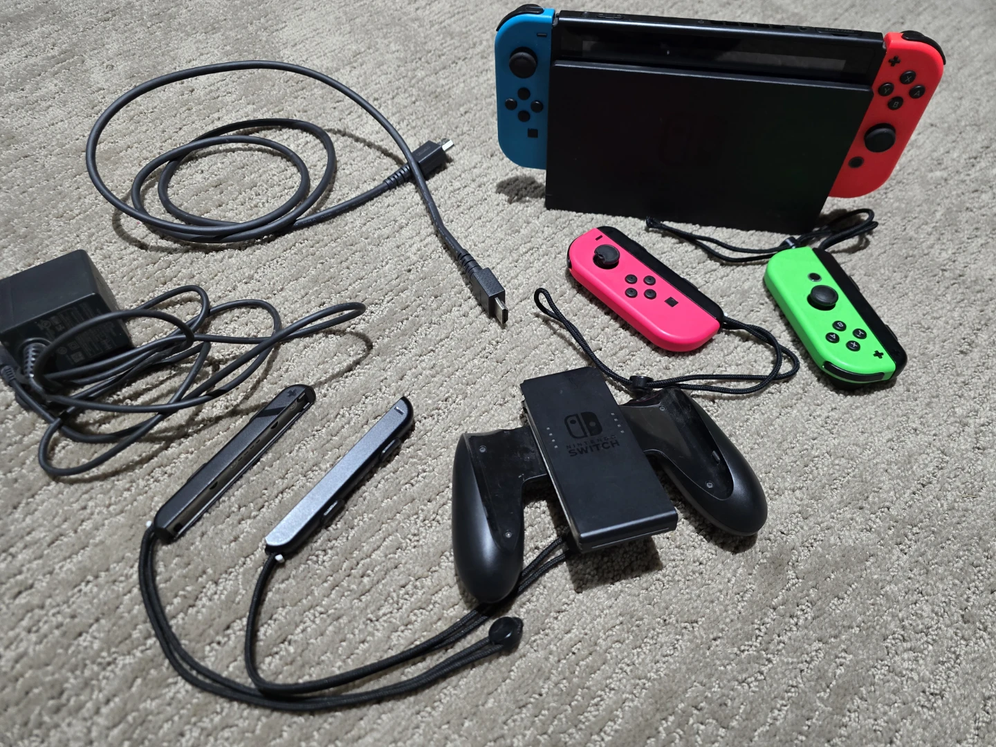 Nintendo Switch Console with Neon Joy-Cons