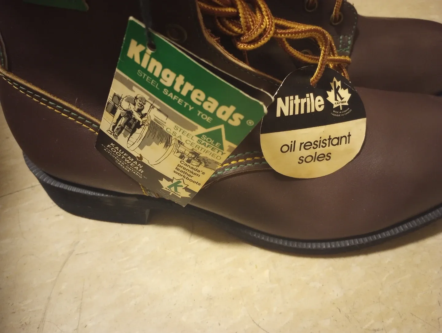 Kingtreads Steel Toe Work Boots - Brown image indicator(4)