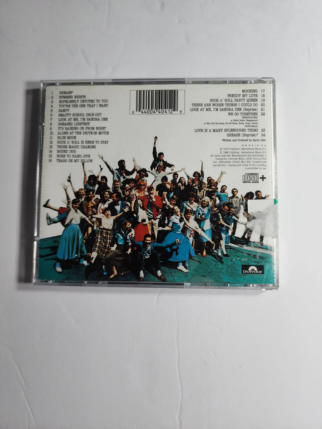 Grease: The Original Soundtrack CD - photo 2