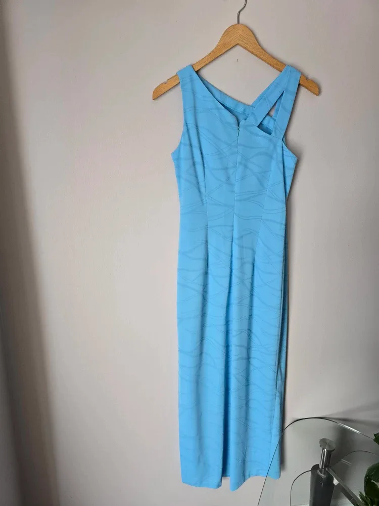 Light Blue Sleeveless Midi Dress, size S or M image indicator(2)