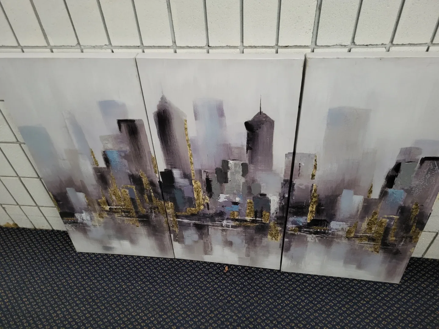 Skyline Canvas Wall Art - Triptych