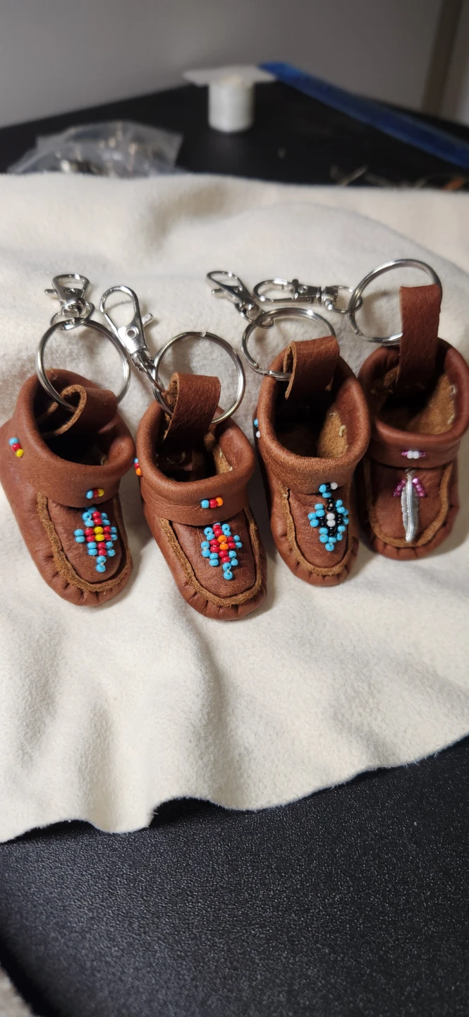 Handmade Moccasin Keychain.. Make for a unique Christmas gift - photo 4