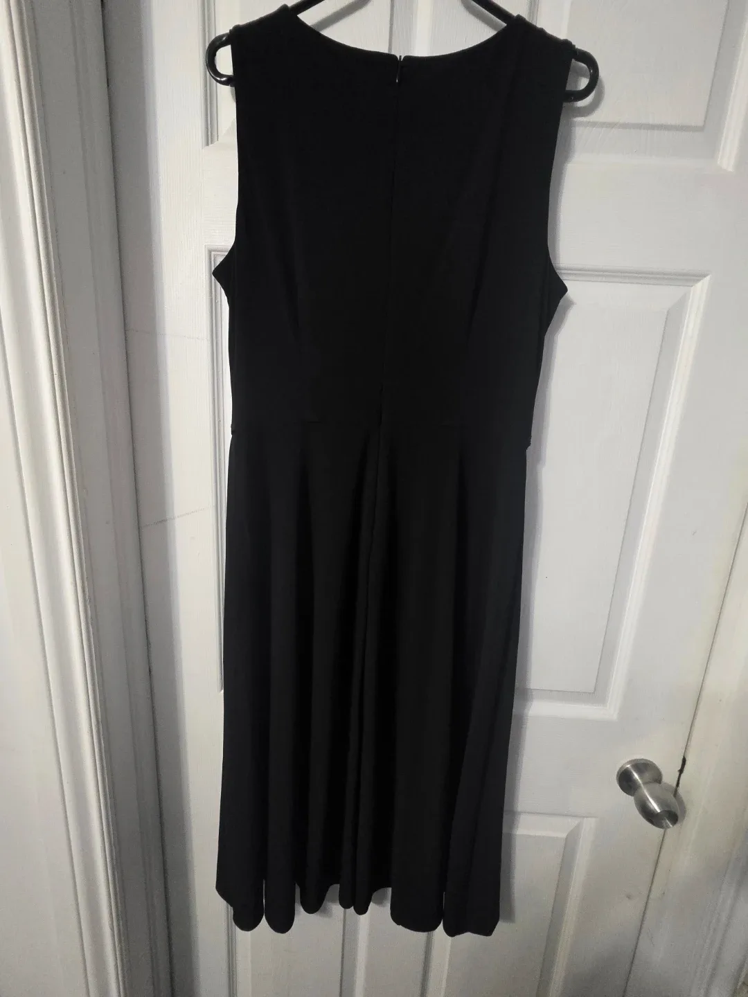 JH Design Black Dress with Red Waist Detail image indicator(6)