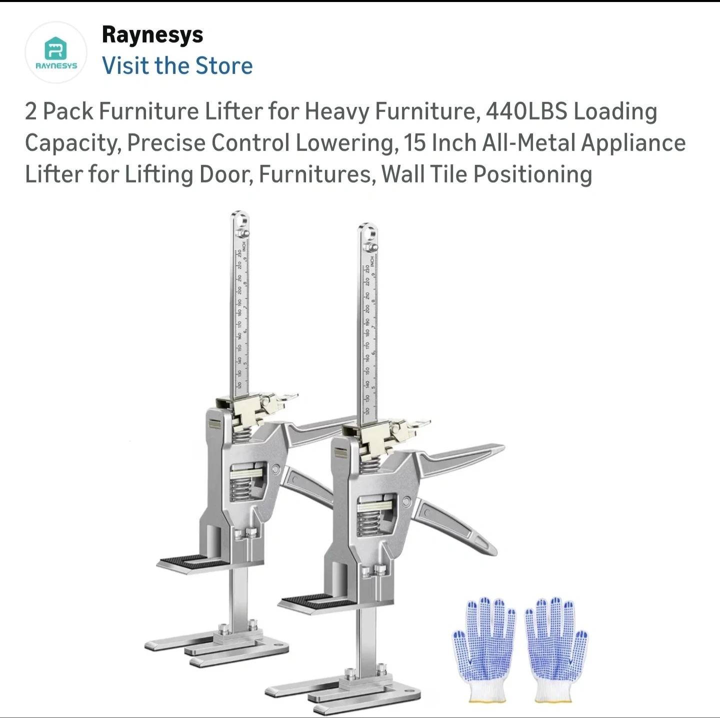 Raynesys Furniture Lifter - 2 Pack - photo 2