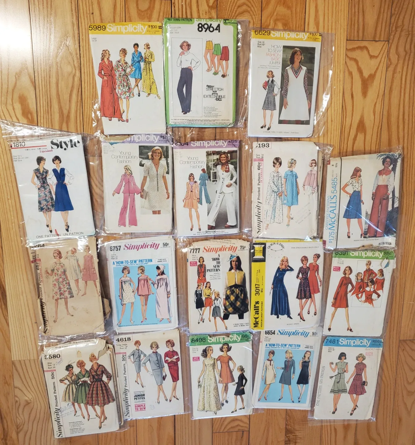 1960s/1970s Vintage Sewing patterns