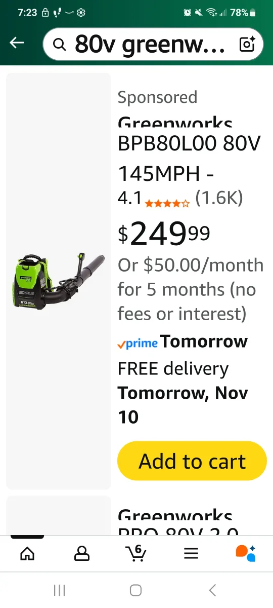 cordless greenworks backpack leaf blower image indicator(5)