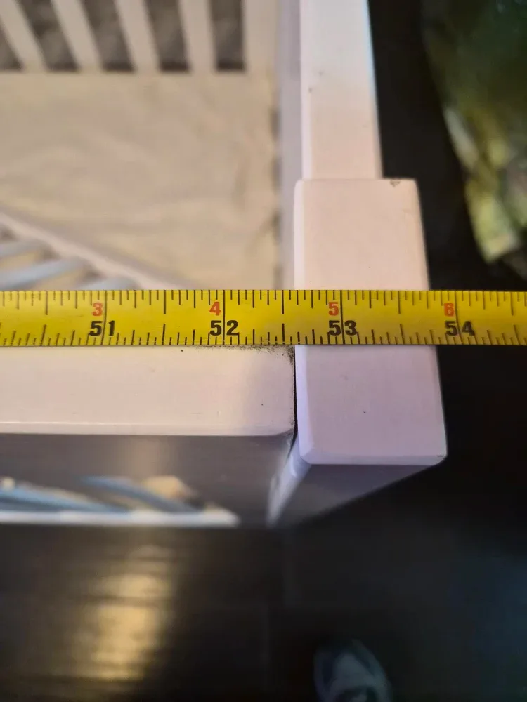 White Baby Crib - 52x28 inches image indicator(5)