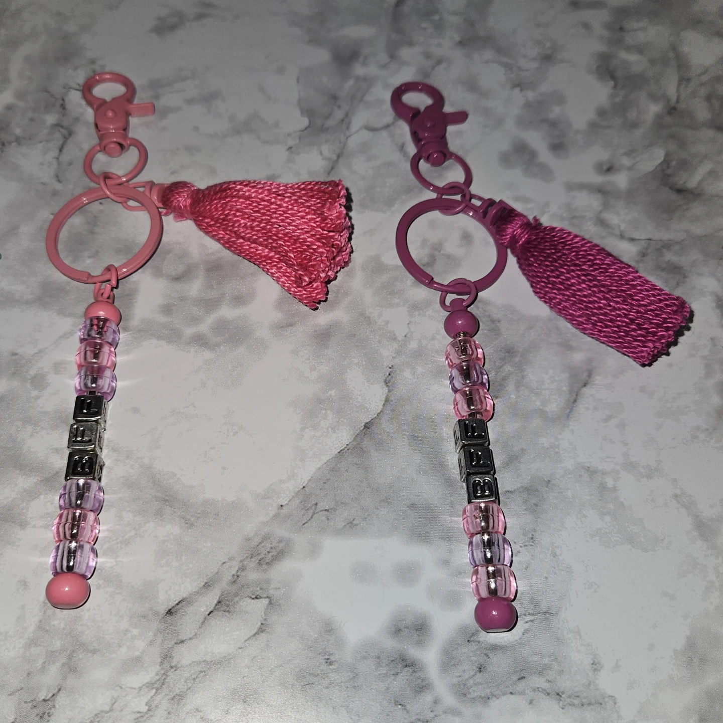 Handmade Beaded Tassel Keychains - photo 3