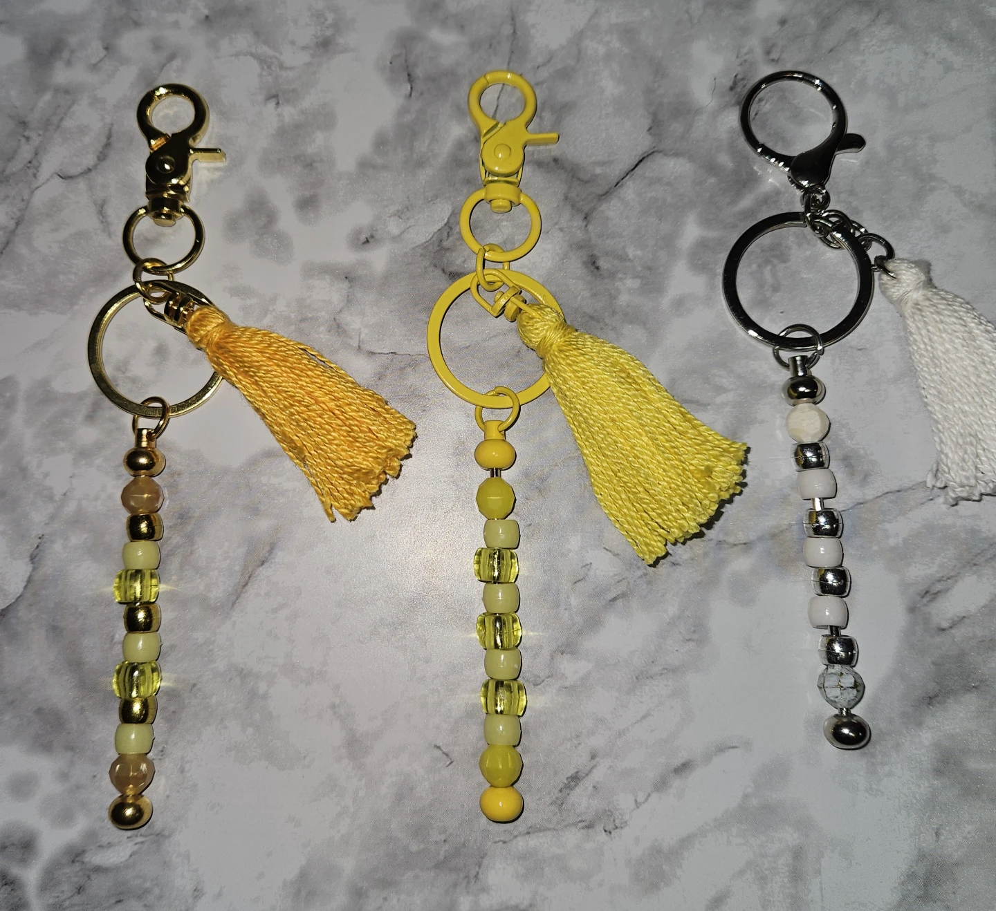 Handmade Beaded Tassel Keychains - photo 5