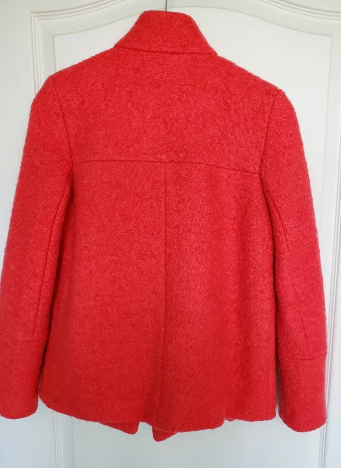 Zara Trafaluc Red Coat - Size S image indicator(2)
