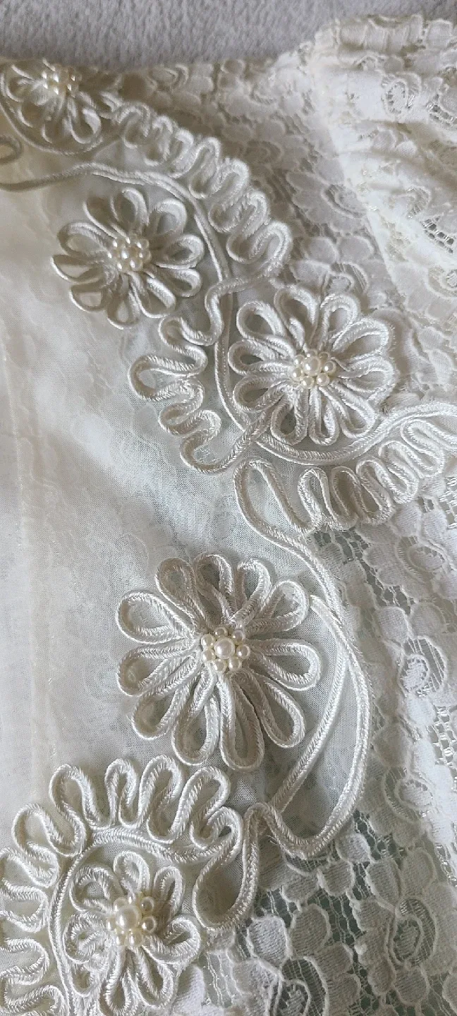Lace Jacket with pearl- white Colour image indicator(4)