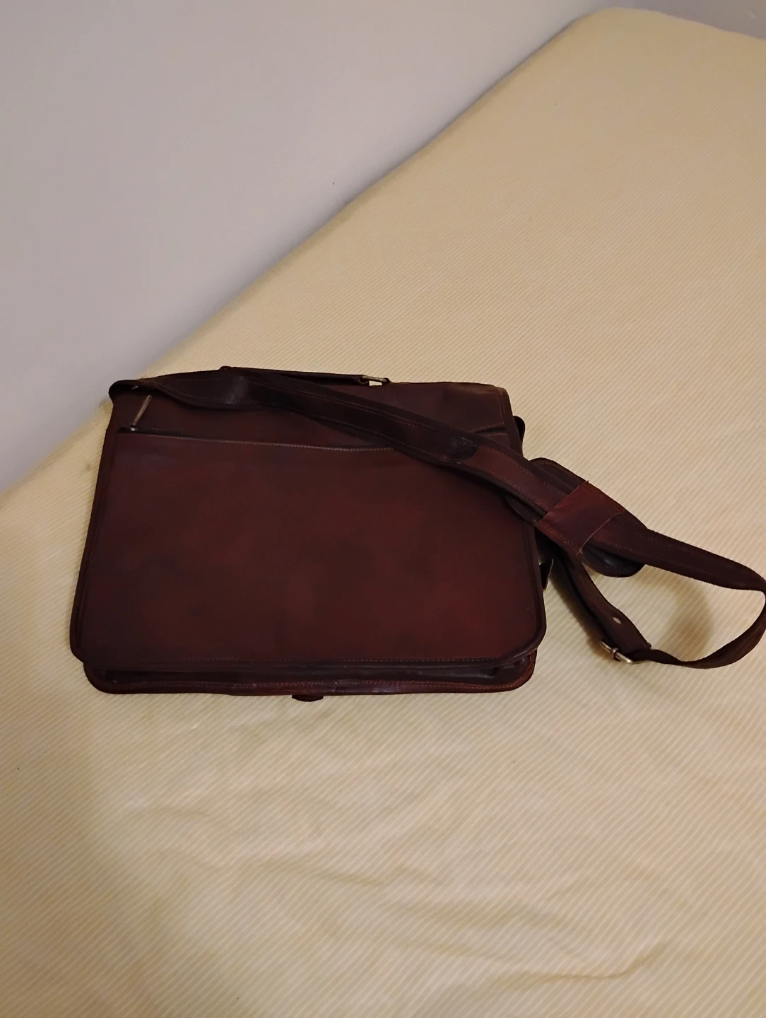 Leather Satchel Bag - Brown - photo 2