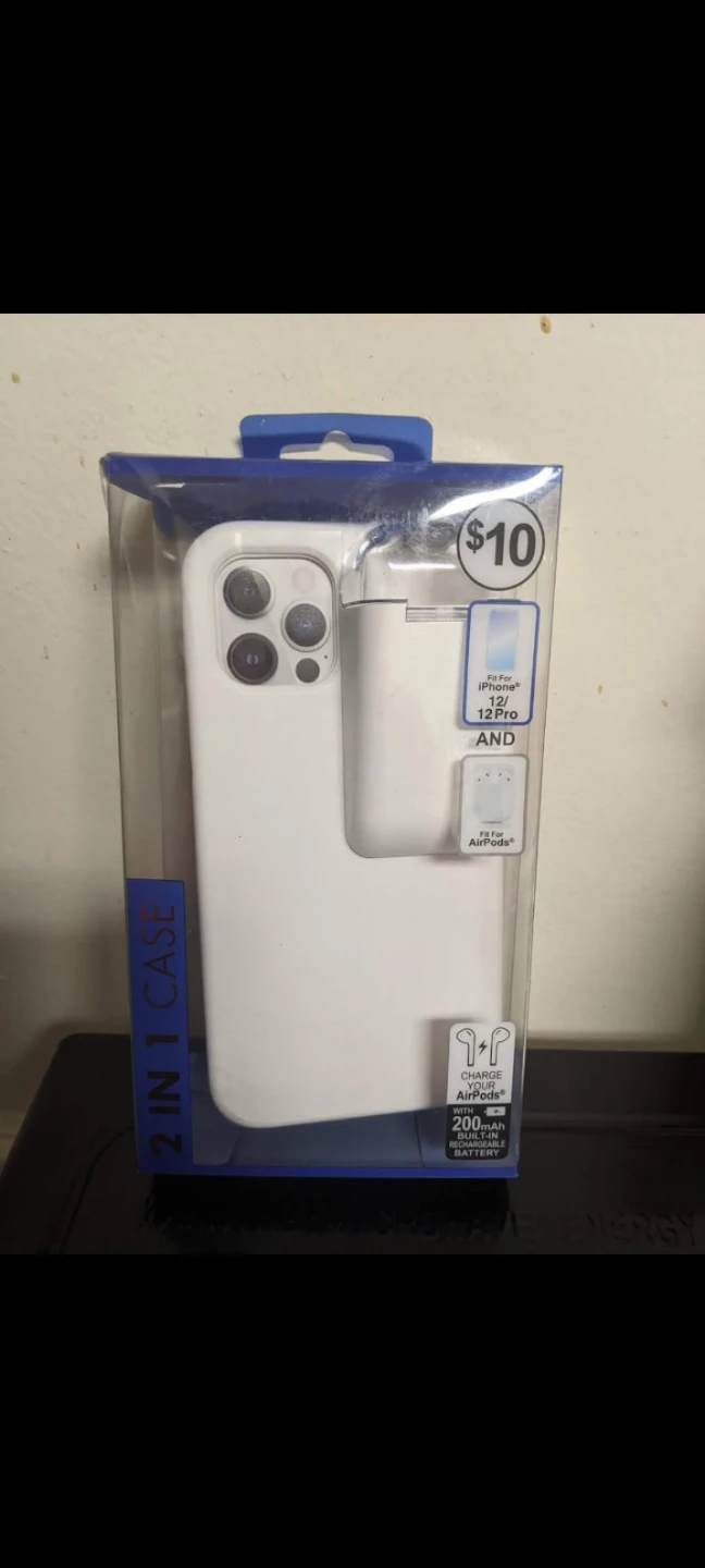 2 in 1 iPhone 12/12 Pro & Airpod Case - NEW