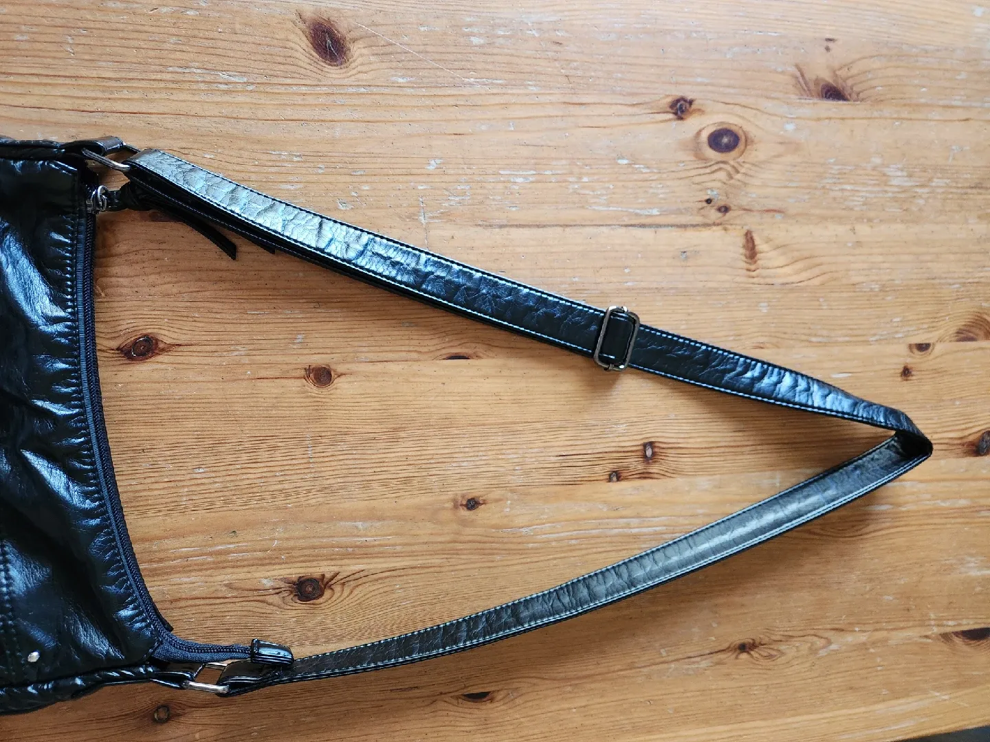 Cargo Black Faux Leather Crossbody Bag image indicator(5)