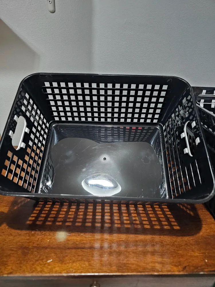 Really Good Stuff Black Plastic Book Baskets - 4 Pack image indicator(2)