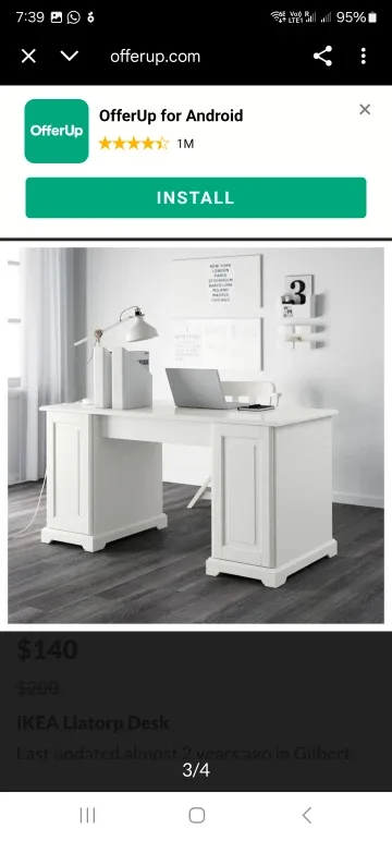 IKEA Liatorp Desk - White image indicator(8)