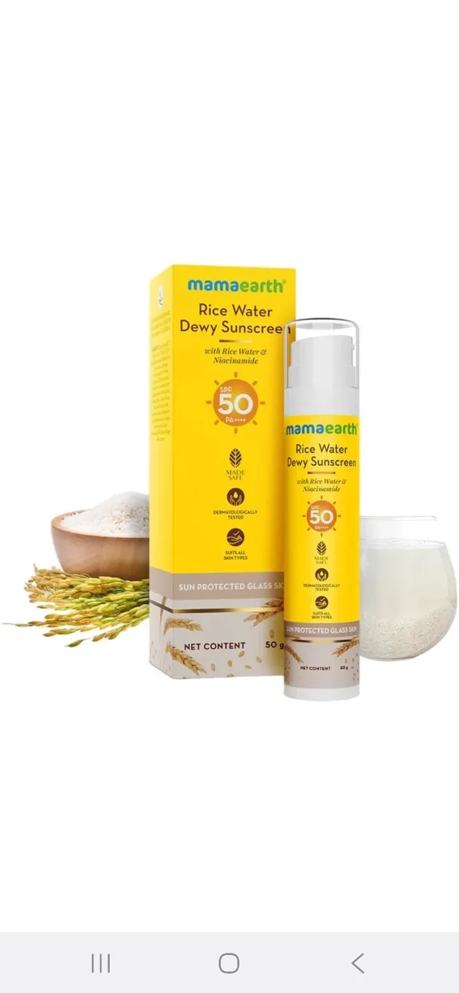 Mamaearth Rice Water Dewy Sunscreen SPF 50 thumbnail