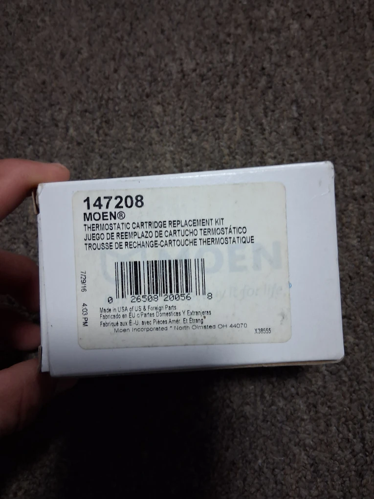 Moen 147208 Thermostatic Cartridge Replacement Kit - New