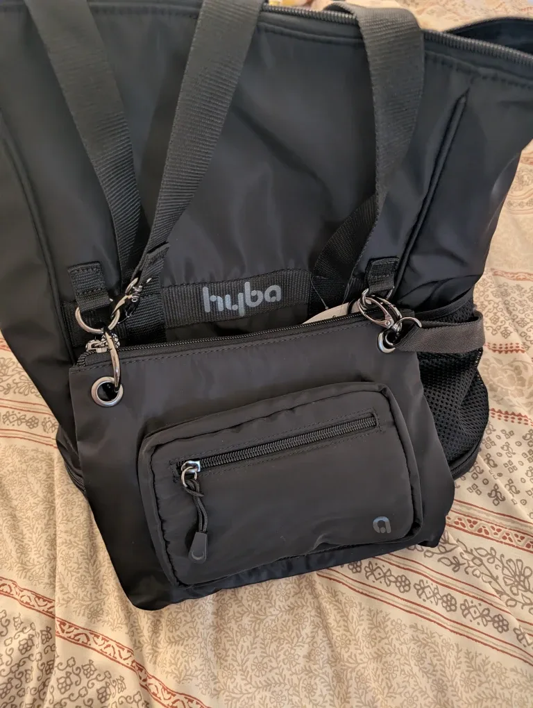 Hyba 2 in 1 Black Travel Bag