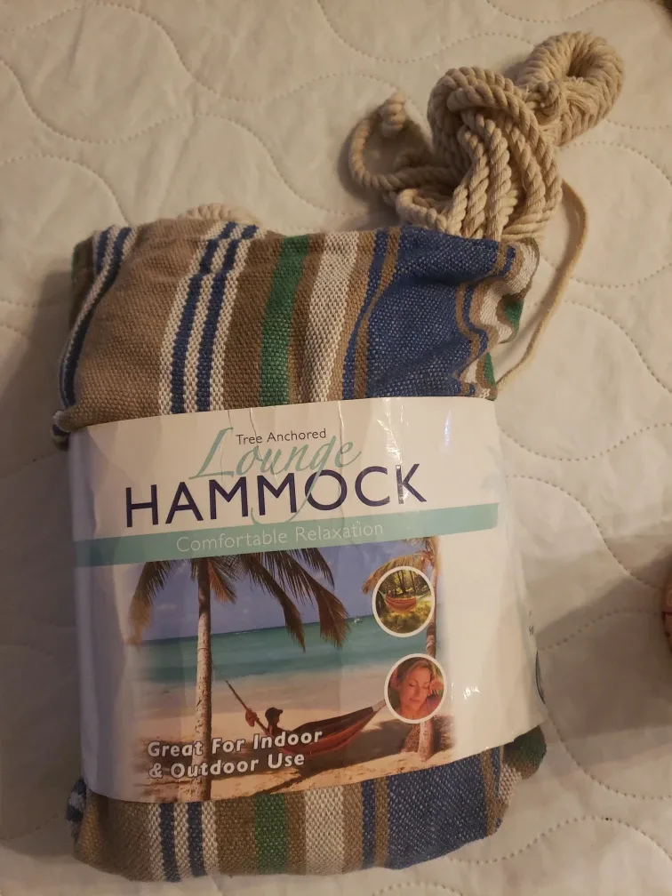 Tree Anchored Lounge Hammock - New in Package!