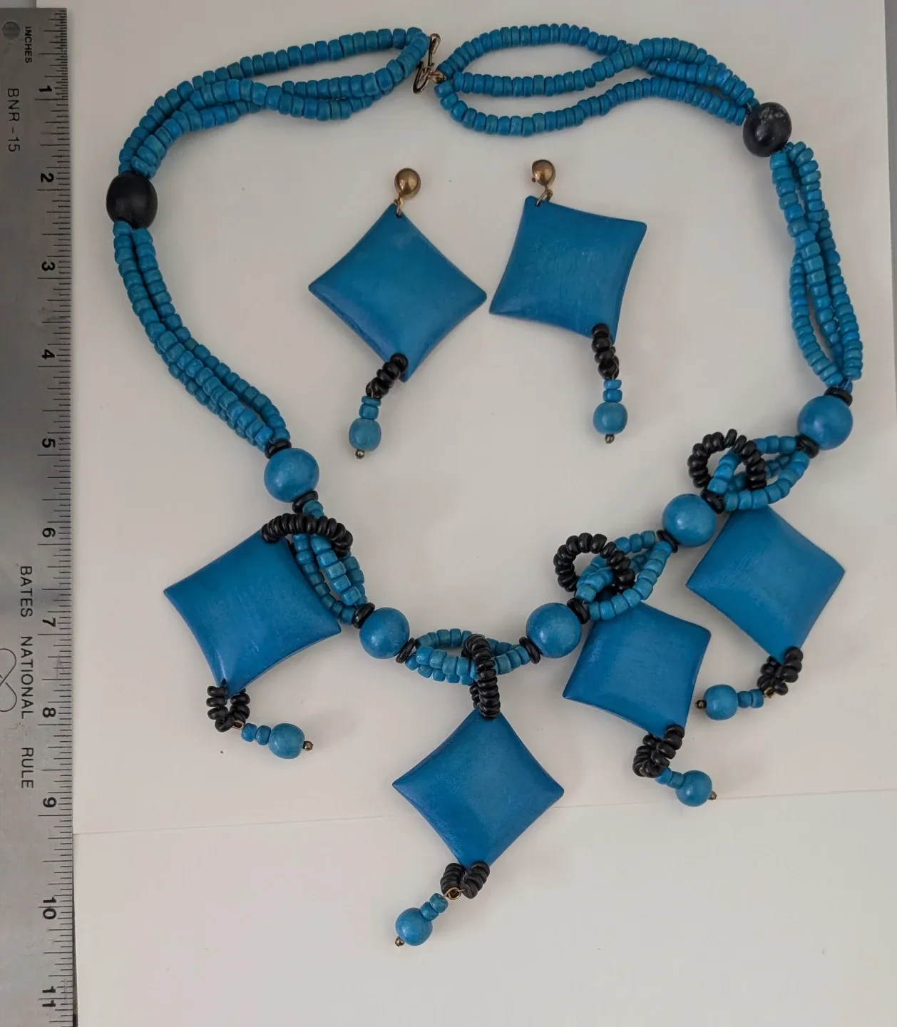 Necklace with matching earrings