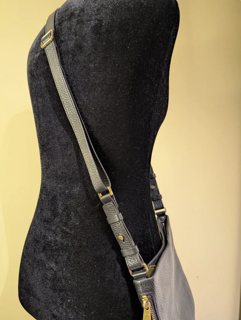 Fossil Black Leather Crossbody Bag image indicator(5)