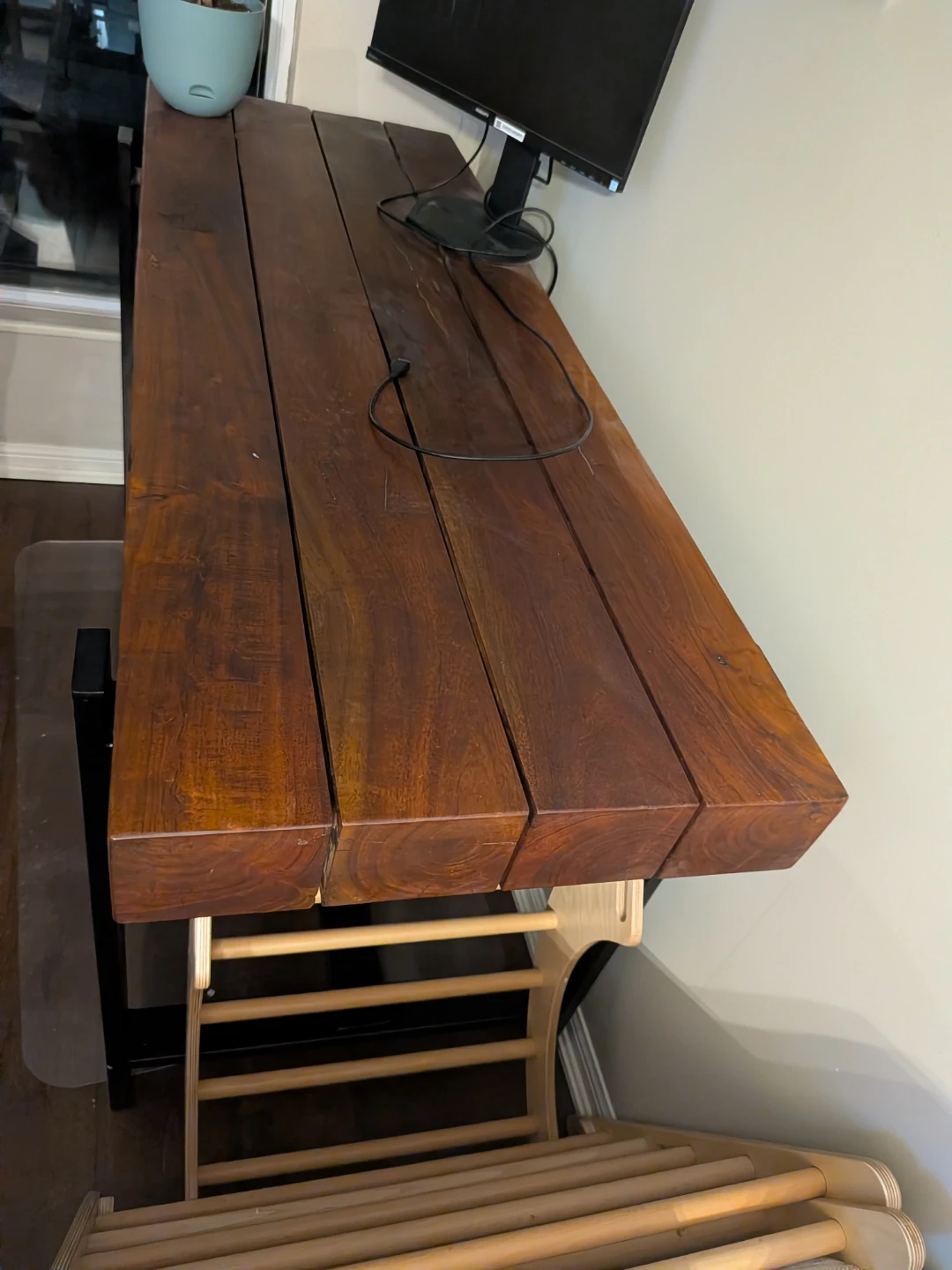 Wooden dinning / bar table - photo 3