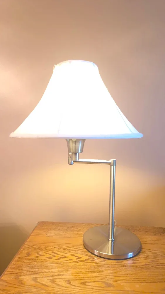 Adjustable Silver Desk Lamp thumbnail