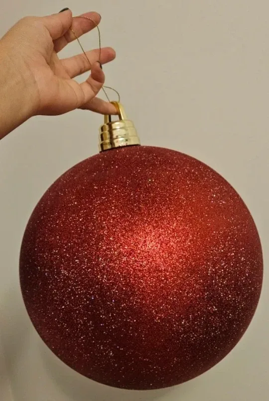 Jumbo Red Christmas Ornament
