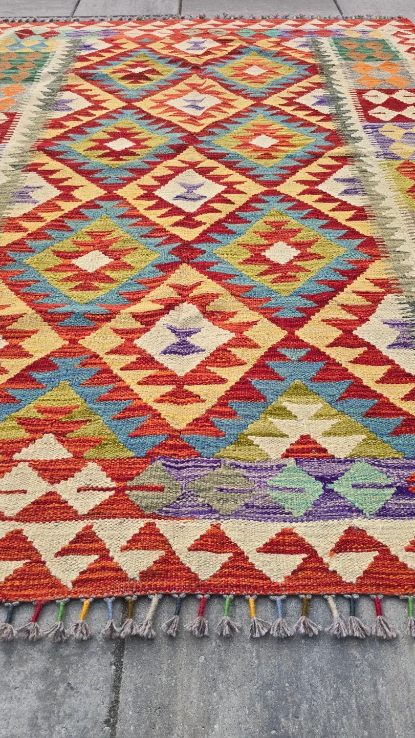 Hand Knotted Kilim Rug  196×154 cm image indicator(7)