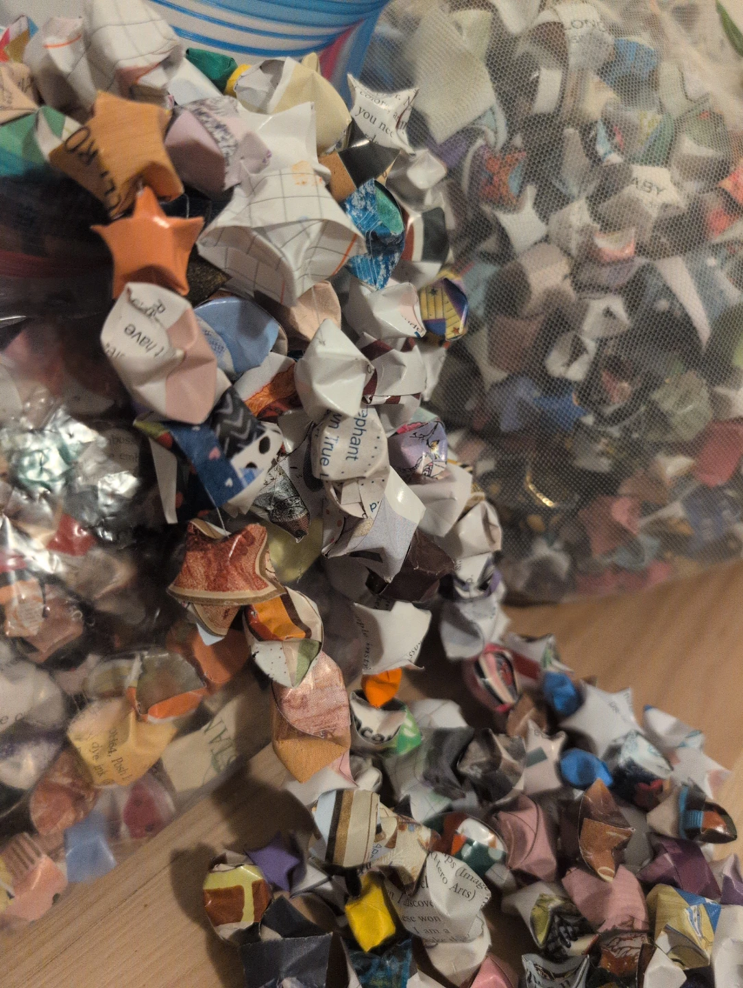 Handmade Origami Lucky Stars