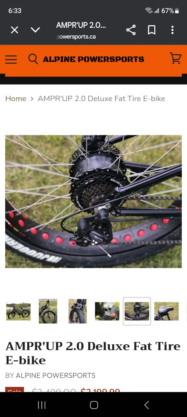 AMPR'UP 2.0 Deluxe Fat Tire E-bike image indicator(4)