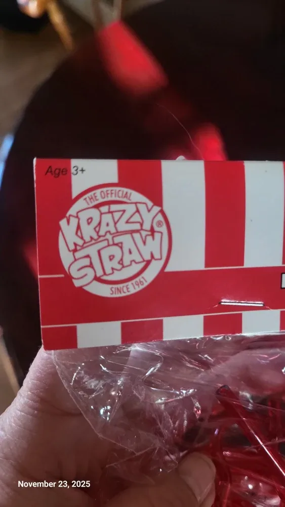 New Krazy Straws Heart Shapes - 24 Pieces