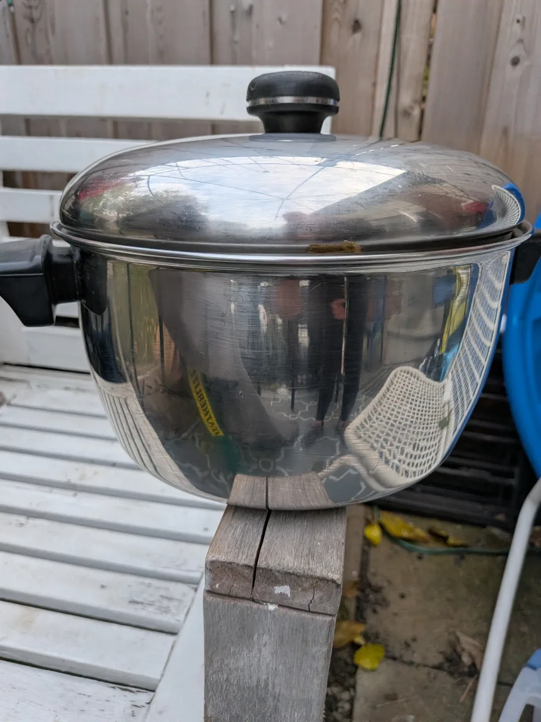 Stainless Steel Stock Pot with Lid used 5qt thumbnail