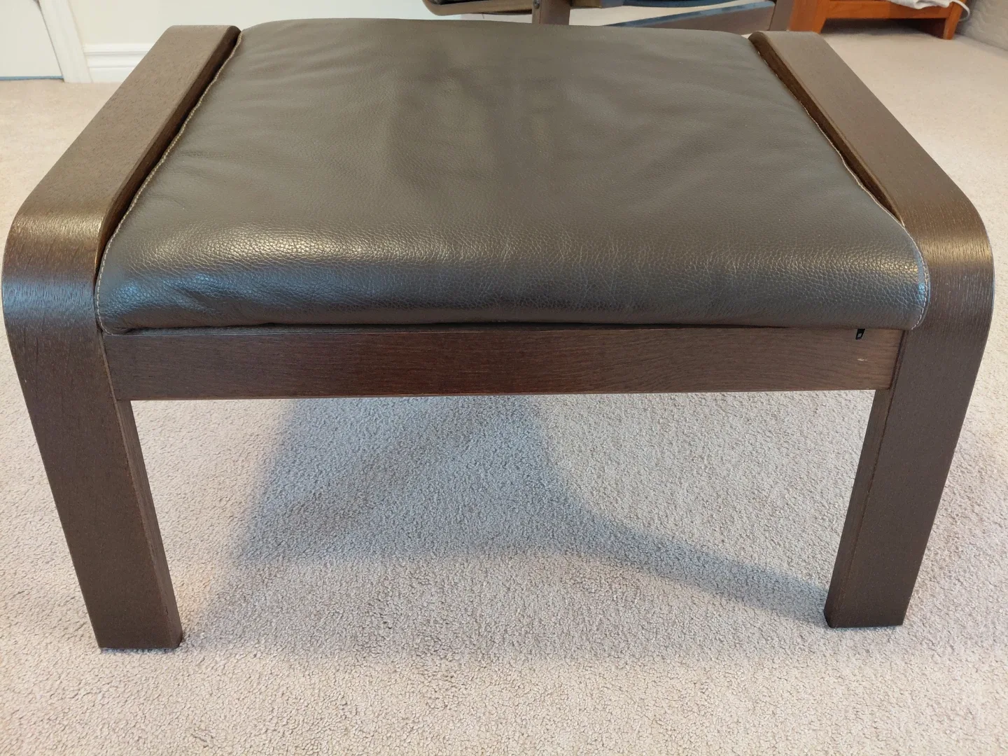 Poang Chair & Ottoman - IKEA Brown Leather (PICK UP ONLY PLS) image indicator(4)